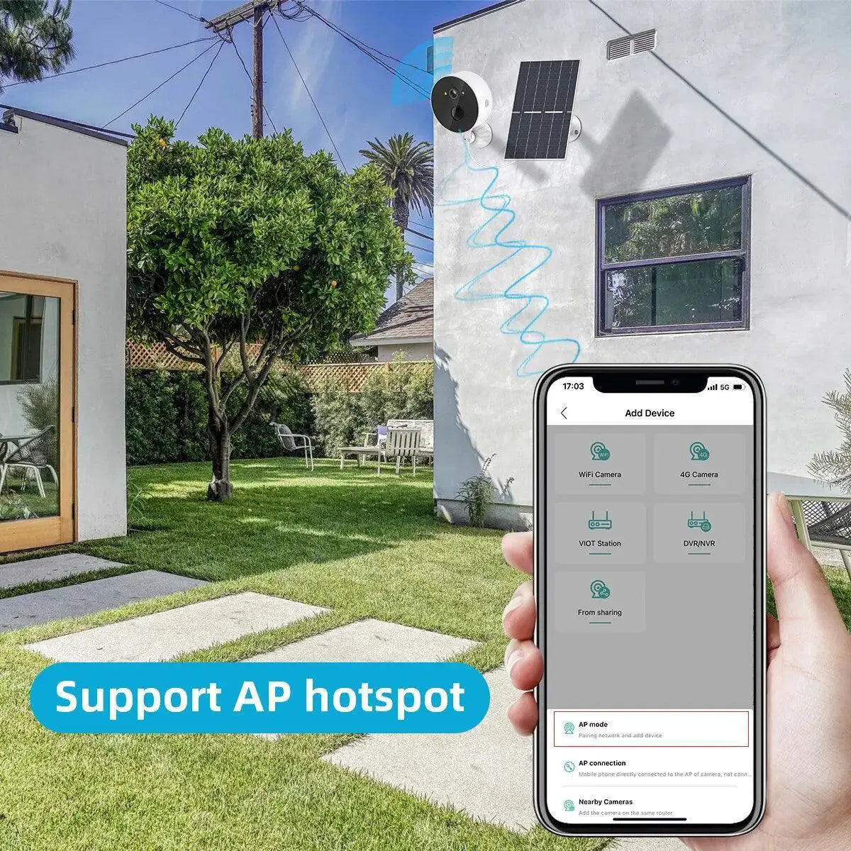 2MP Solar Wifi Camera Advanced Property Security System
