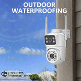 4MP Outdoor IP66 Dual Lens WiFi PTZ Camera With Smart Motion Detection - stepyours.com