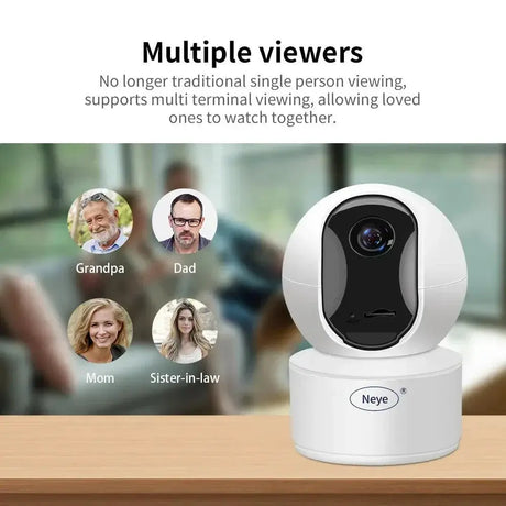 8MP WiFi Home Security Camera With Night Vision And Audio