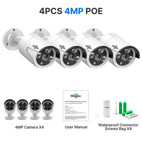 Hiseeu PoE IP CCTV Camera Outdoor Security Cam Pro Edition