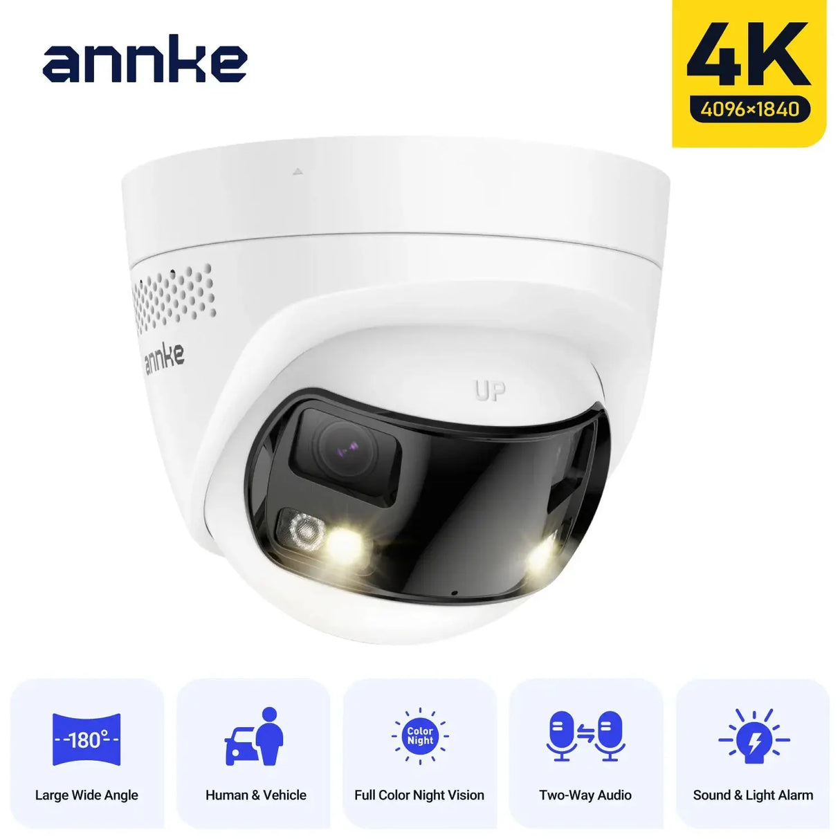 Annke 8MP Dual Lens IP PoE Security Camera Human Detection And Two Way Audio - stepyours.com
