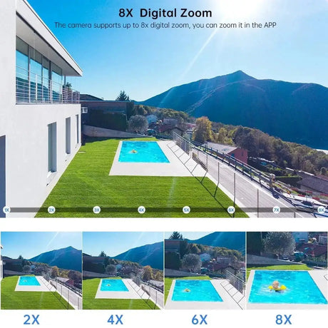 ASECAM 12MP 6K WiFi Outdoor Camera - AI Tracking, 8X Zoom, Dual Screen - stepyours.com