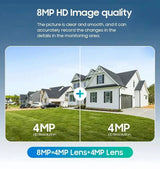 V380 Pro Solar 8MP 4K Wireless Camera - Dual Lens, 4G PIR Night Vision - stepyours.com