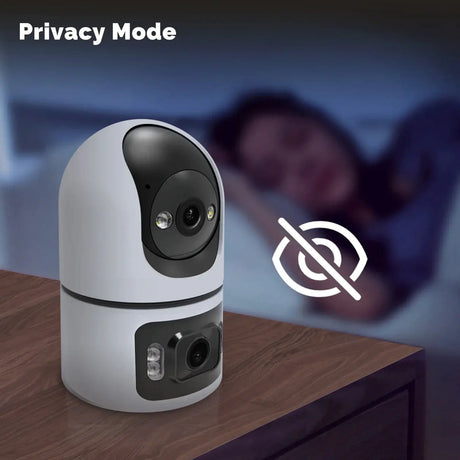 Moes Tuya WiFi 4MP Dual Lens Indoor Cam With Night Vision Motion Two Way Audio - stepyours.com