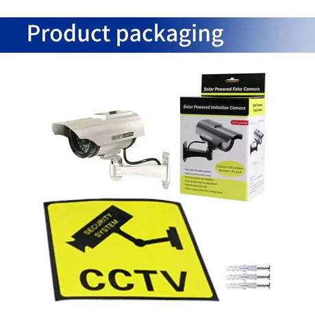 Solar Powered Security Camera With LED Light Deterrent
