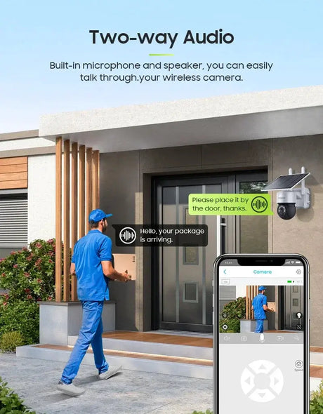 Shiwojia 5W 4G Solar Camera WiFi Tuya Smart Outdoor Cam