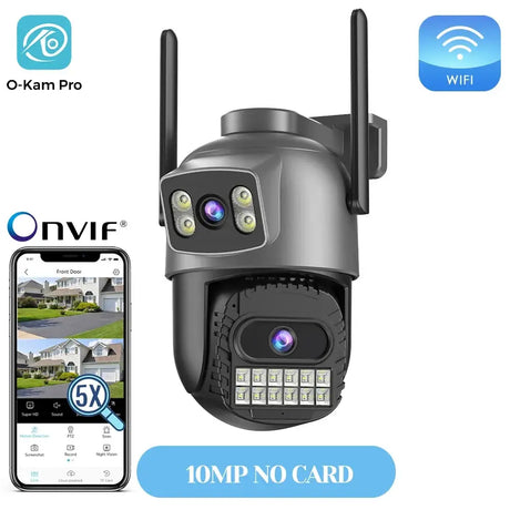20MP Outdoors WiFi PTZ Security Camera - AI Human Detection and 10X Zoom Hooks by stepyours.com