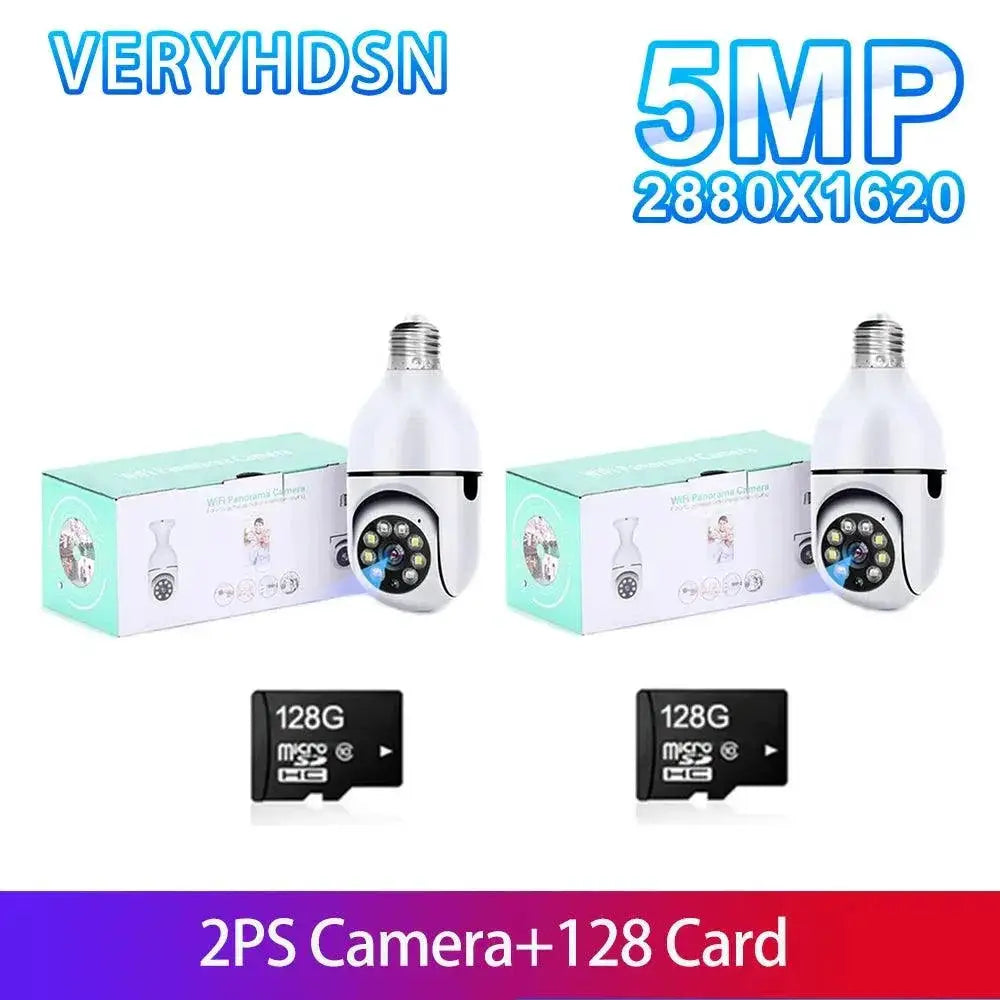 5G Smart Bulb Camera For Home Security With Detection