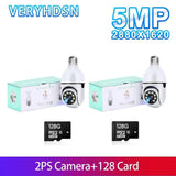5G Smart Bulb Camera For Home Security With Detection
