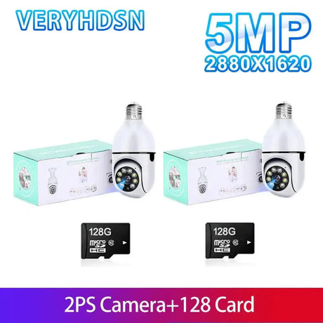 5G Smart Bulb Camera For Home Security With Detection