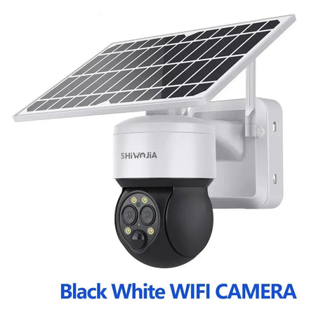 Shiwojia 4G Sim Solar Camera With WiFi 6W Dual Lens 12X Zoom