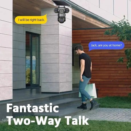 Solar Wireless Security Camera 12MP HD 3 Lens 10X Zoom IP66 Outdoor - stepyours.com
