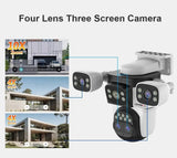 LS VISION 20MP Outdoor WiFi Security Camera With 4 Lenses 10X Zoom Auto Tracking - stepyours.com