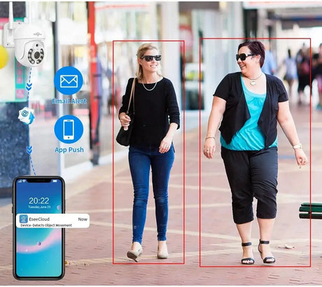5MP Outdoor WiFi PTZ Camera With 5X Digital Zoom P2P CCTV Hiseeu Compatible - stepyours.com