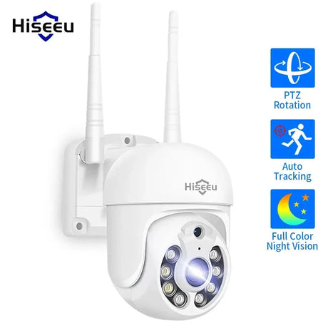 5MP Outdoor WiFi PTZ Camera With 5X Digital Zoom P2P CCTV Hiseeu Compatible - stepyours.com