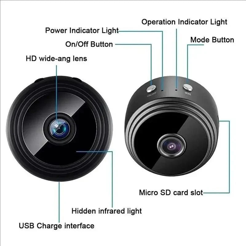 A9 Mini WiFi Camera for Home Security and Remote Monitoring with Easy Setup