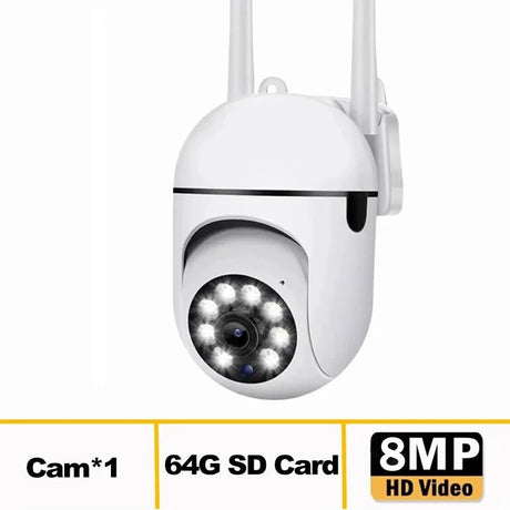 AstraGuard 8MP WiFi Surveillance Camera - AI Tracking And Color Night Vision Pro