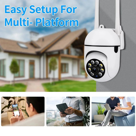 AstraGuard 8MP WiFi Surveillance Camera - AI Tracking And Color Night Vision Pro