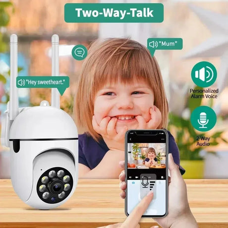 AstraGuard 8MP WiFi Surveillance Camera - AI Tracking And Color Night Vision Pro