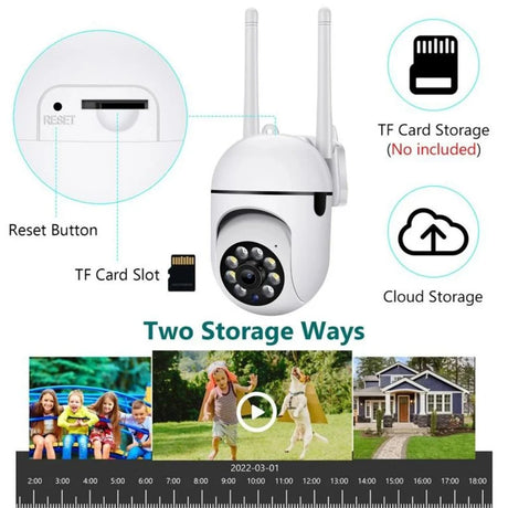 AstraGuard 8MP WiFi Surveillance Camera - AI Tracking And Color Night Vision Pro