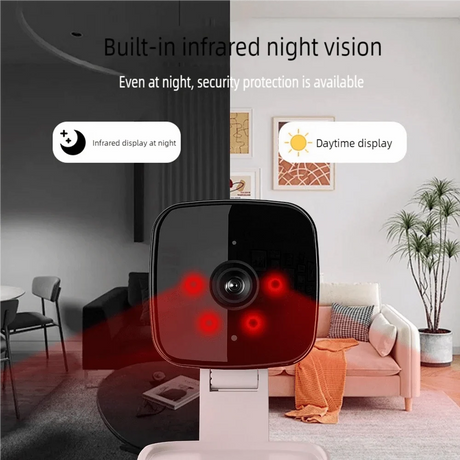 AzureGuard 1080P WiFi Window Camera - Full Color Night Vision Plus Two Way Audio