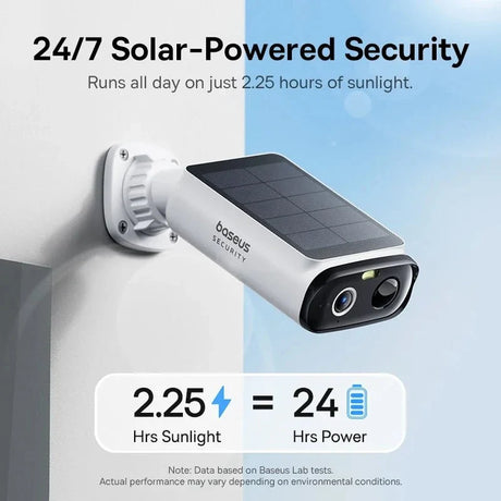 Baseus S1 Lite Solar Security Cameras - 2K FHD Wireless Outdoor With 135 Deg FOV