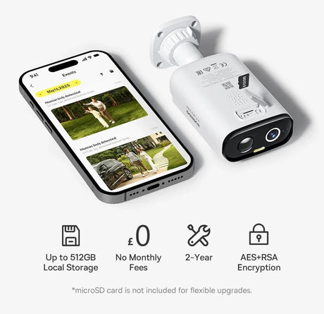 Baseus S1 Lite Solar Security Cameras - 2K FHD Wireless Outdoor With 135 Deg FOV