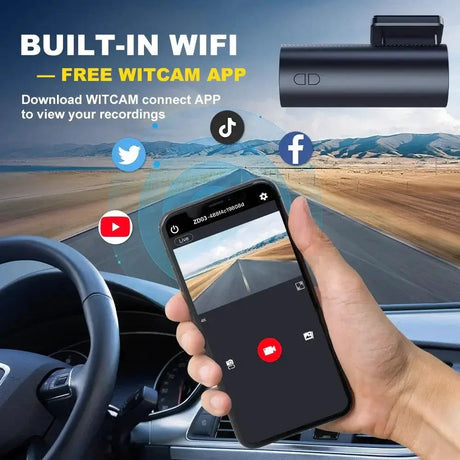 Bepocam UHD Mini Dash Cam Crystal Clear 4K WiFi Recorder