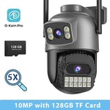 BESDER O Kam Pro 15MP Outdoor WiFi Dual Screen CCTV Camera With 10X Digital Zoom
