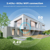 BESDER O Kam Pro 15MP Outdoor WiFi Dual Screen CCTV Camera With 10X Digital Zoom