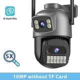BESDER O Kam Pro 15MP Outdoor WiFi Dual Screen CCTV Camera With 10X Digital Zoom