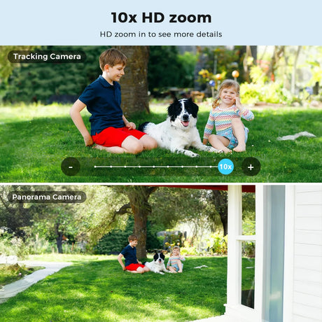 BESDER O Kam Pro 15MP Outdoor WiFi Dual Screen CCTV Camera With 10X Digital Zoom