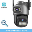 BESDER O Kam Pro 15MP Outdoor WiFi Dual Screen CCTV Camera With 10X Digital Zoom