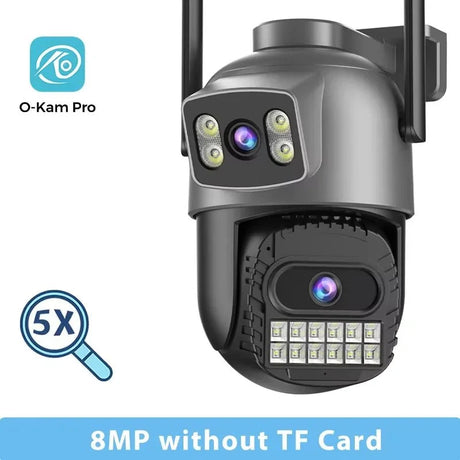 BESDER O Kam Pro 15MP Outdoor WiFi Dual Screen CCTV Camera With 10X Digital Zoom