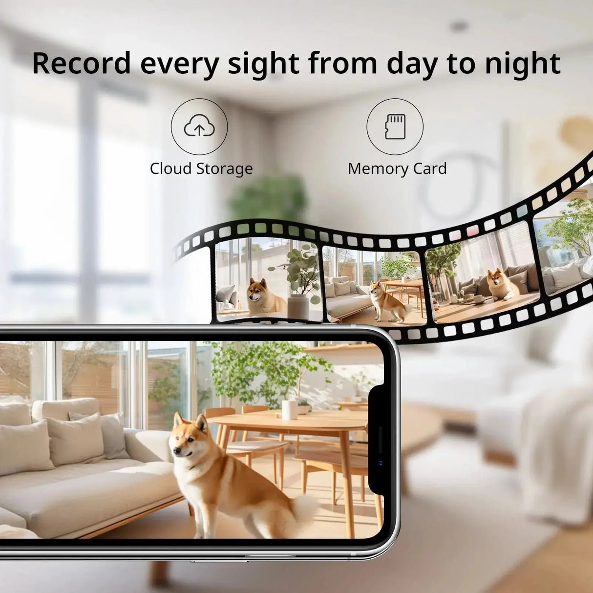 BoyKeep 3MP WiFi Indoor Security Camera With Motion Alerts and Two Way Audio