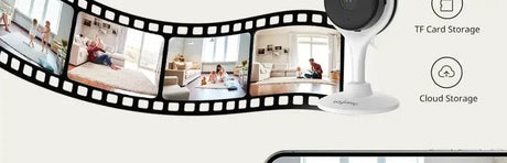 BoyKeep 3MP WiFi Indoor Security Camera With Motion Alerts and Two Way Audio