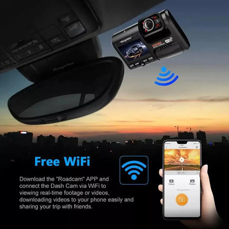 Car Dash Cam Recorder Crystal Clear 4K Footage Night Vision