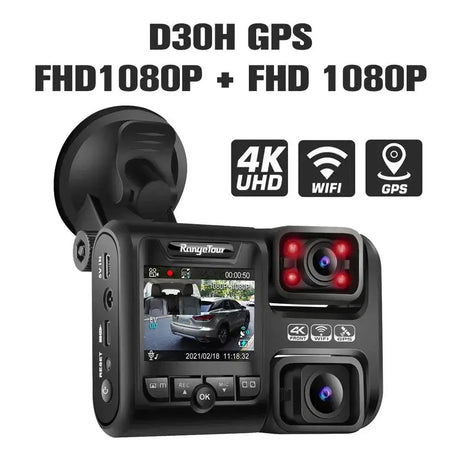 Car Dash Cam Recorder Crystal Clear 4K Footage Night Vision
