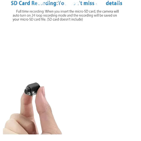 Compact HD WiFi Security Camera With Night Vision Audio