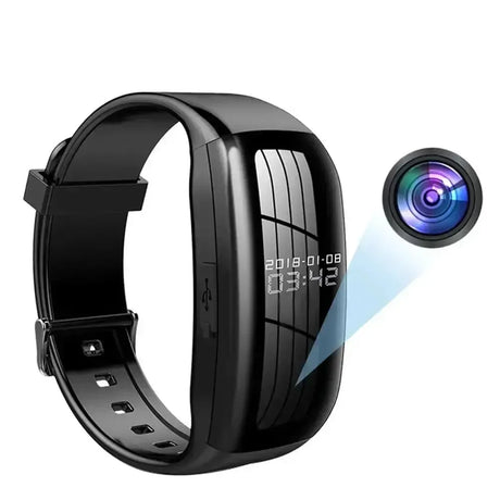 Discreet 1080P Mini Camera Watch Bracelet DVR For Secret Video Recording