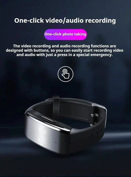 Discreet 1080P Mini Camera Watch Bracelet DVR For Secret Video Recording