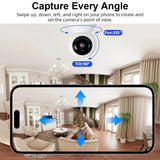 Fuers 5MP WiFi Cameras Tuya Compatible AI Detection Indoor Security Baby Monitor