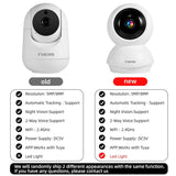 Fuers 5MP WiFi Cameras Tuya Compatible AI Detection Indoor Security Baby Monitor