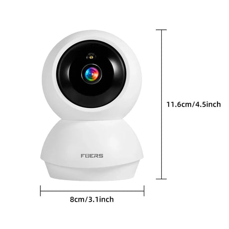 Fuers 5MP WiFi Cameras Tuya Compatible AI Detection Indoor Security Baby Monitor