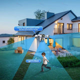 GuardPro FourLens Outdoor WiFi6 Security Cam - 20MP 10X Zoom Auto Tracking Pro X