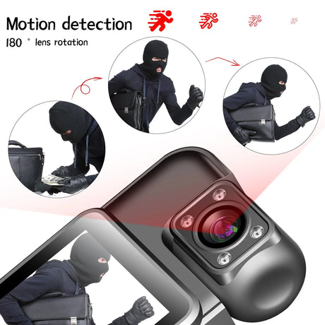 GuardVision Ultra HD 8K Portable Handheld Camera - 180 Degree Rotatable Lens Pro