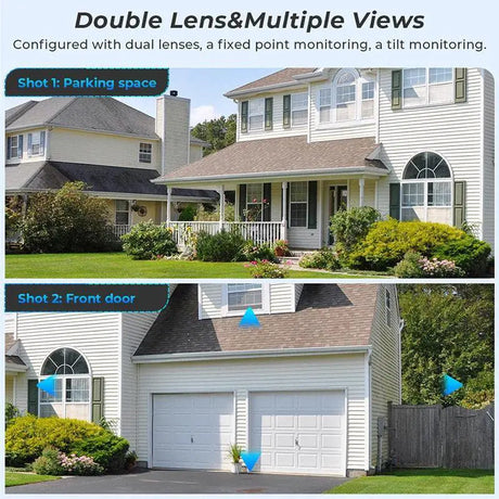 High Resolution Dual Lens PTZ Night Vision Security Camera