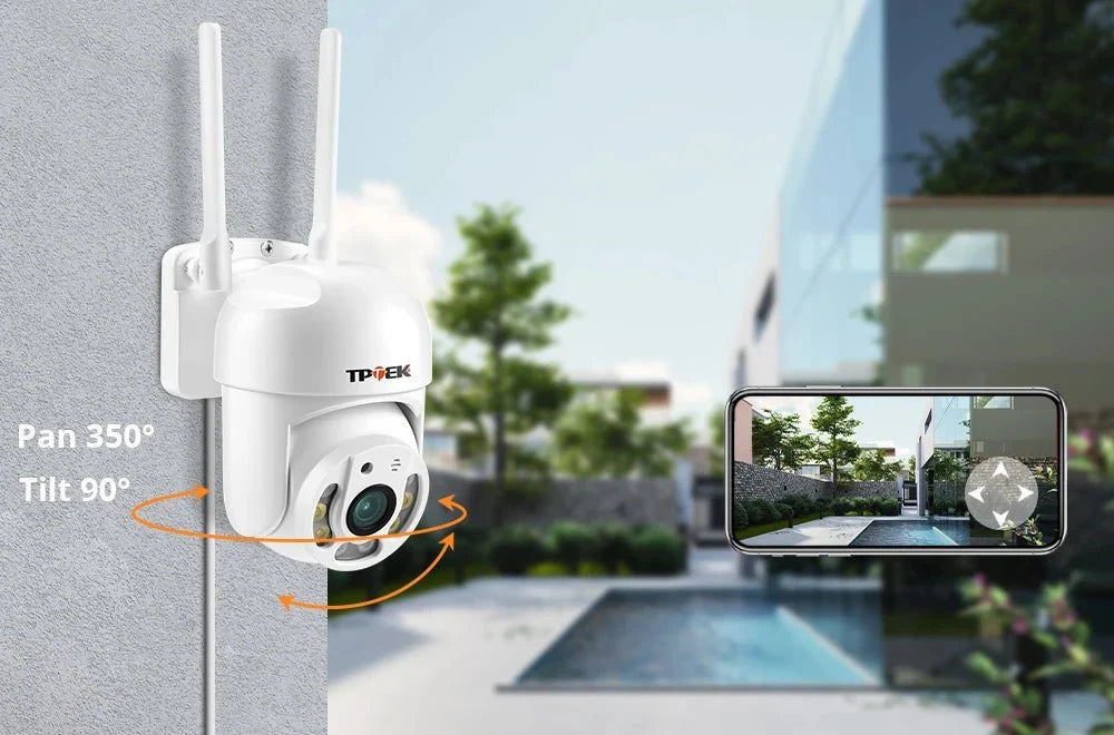 Hipro 4MP PTZ WIFI IP Camera - Outdoor 4x Digital Zoom 1080P CCTV Surveillance