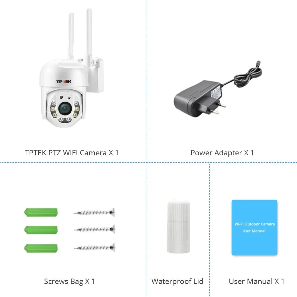 Hipro 4MP PTZ WIFI IP Camera - Outdoor 4x Digital Zoom 1080P CCTV Surveillance