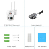 Hipro 4MP PTZ WIFI IP Camera - Outdoor 4x Digital Zoom 1080P CCTV Surveillance